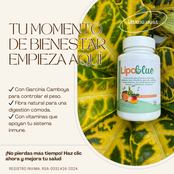 Lipoblue – Quema grasa, controla tu apetito y desintoxica tu cuerpo naturalmente