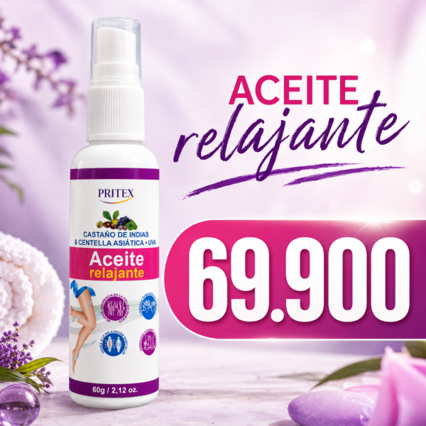 💆‍♀️ ACEITE RELAJANTE – Bienestar, frescura y alivio para piernas y pies🌿