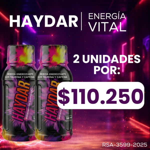💙 HAYDAR – Energía y vitalidad para afrontar tu día con más impulso⚡