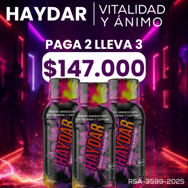 💙 HAYDAR – Energía y vitalidad para afrontar tu día con más impulso⚡