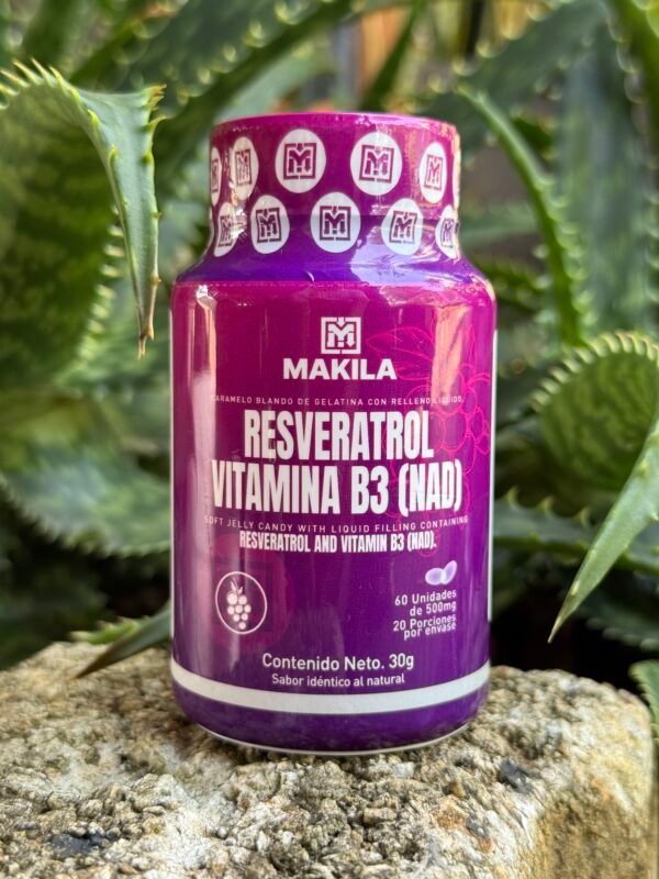 🍇✨ RESVERATROL + VITAMINA B3 (NAD) – Protección antioxidante y vitalidad celular